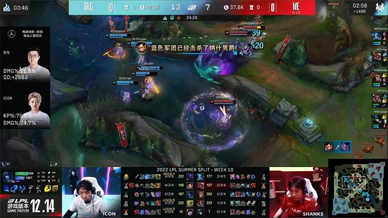 英雄联盟2023夏季赛WE战队成员（LOL-LPL：WE顽强翻盘依然“不在今天”，BLG 2:1击败WE收官常规赛）-第4张图片-拓城游