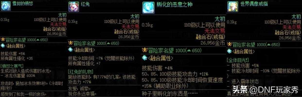 dnf下级元素结晶怎么得（DNF：太初融合石！提升率毁天灭地，但只允许带2件）-第5张图片-拓城游