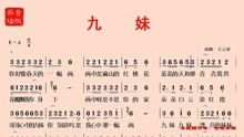 歌曲《九妹》的歌词（“九妹九妹，美丽的妹妹，九妹九妹，娇艳如花蕾）