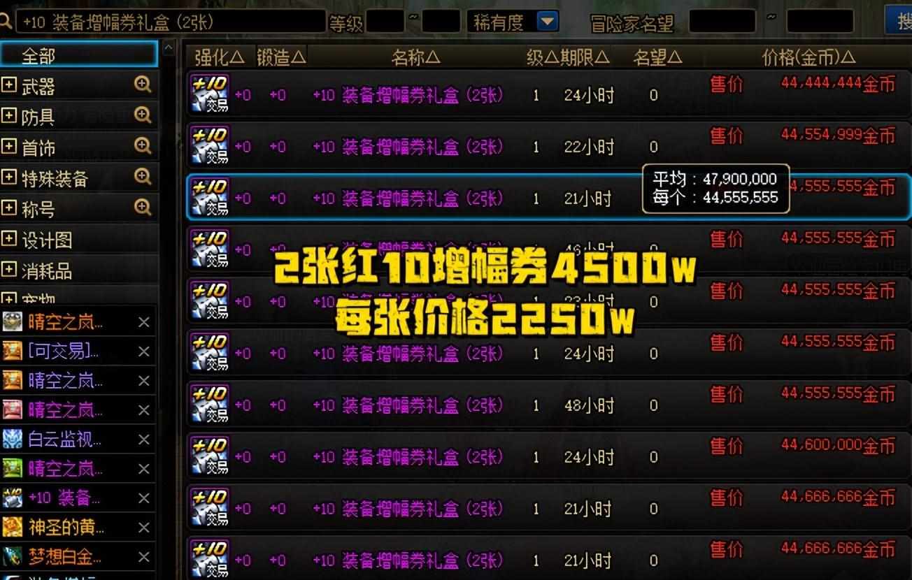 dnf矛盾的结晶体怎么获得（DNF：2000万一件红10！3种增幅途径一览，怎样选择最划算？）-第5张图片-拓城游