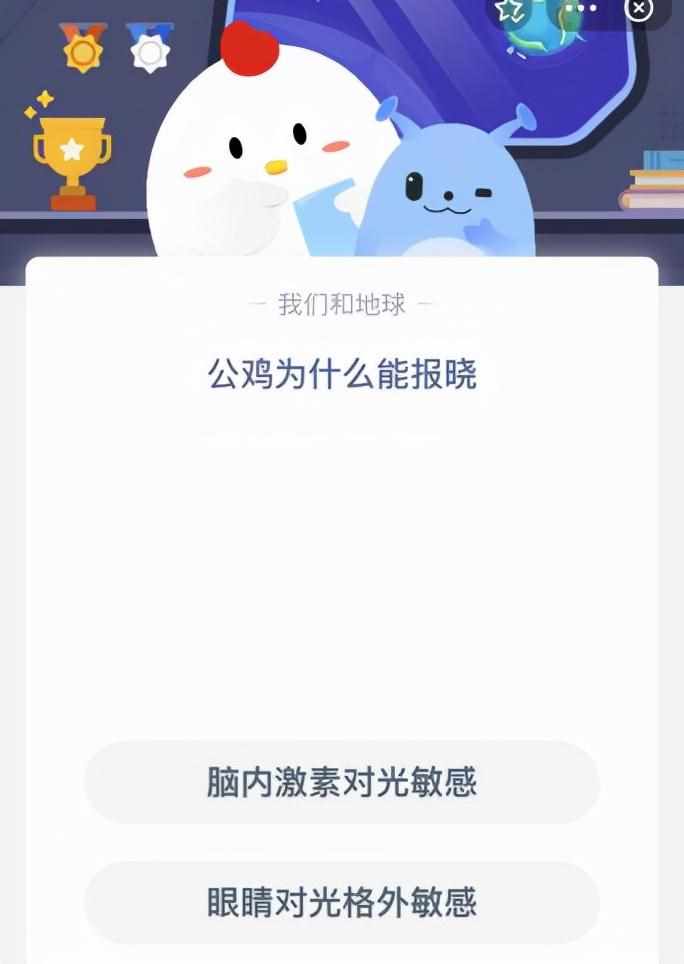 公鸡为什么能及时报晓（公鸡为什么能报晓？是脑内激素对光敏感还是眼睛？今天蚂蚁庄园答案）-第2张图片-拓城游