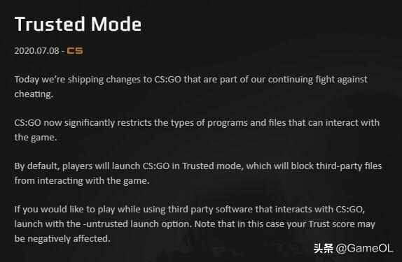 csgo受信任的启动怎么解决-受信任的启动解决攻略（CSGO：信任模式BUG频出，以下问题已有解决方案）-第2张图片-拓城游