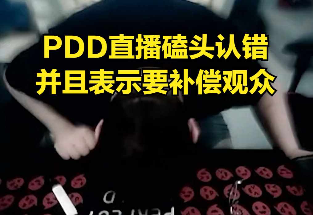 pdd是谁?（PDD回归首秀引发网友热议，PDD被坑20万后，直播磕头请求网友原谅）-第7张图片-拓城游