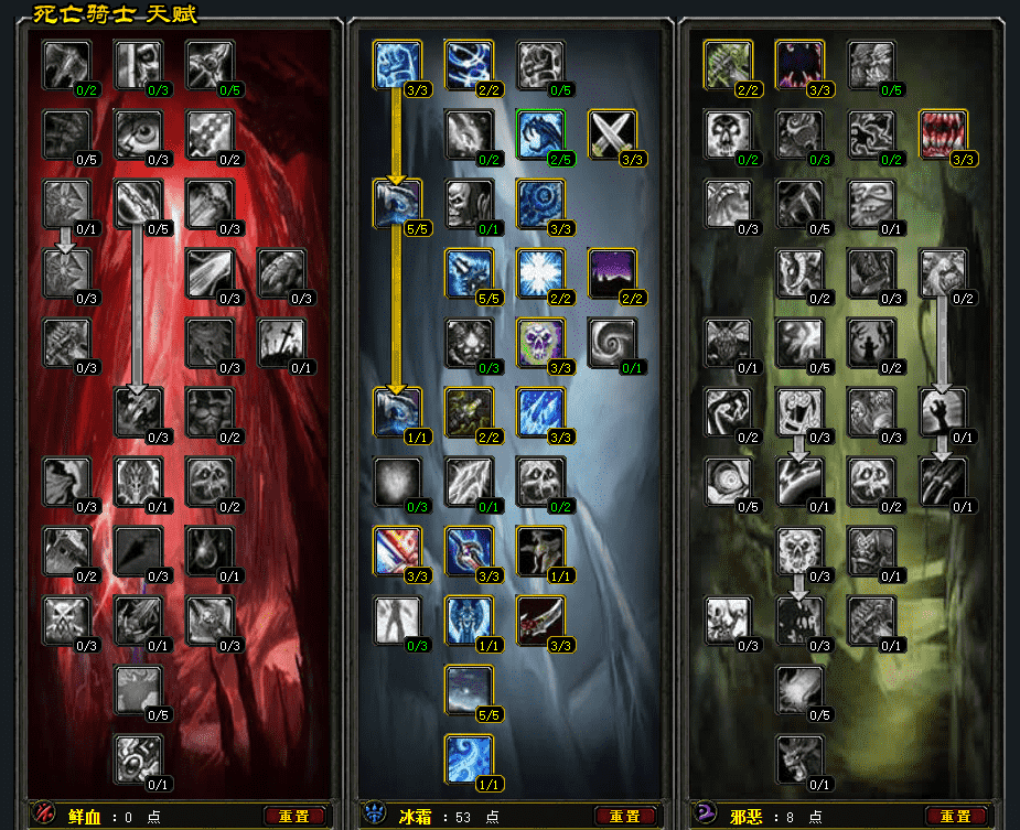 冰dk输出天赋及手法（魔兽WLK80级冰DK天赋、配装、属性优先级与输出手法解析）-第3张图片-拓城游