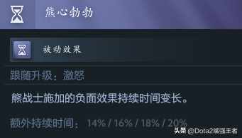 《DOTA 2》中的拍拍熊应该如何出装?（Dota2 7.37更新后命石分析及装备选择，第85篇：啪啪熊——熊战士）-第5张图片-拓城游