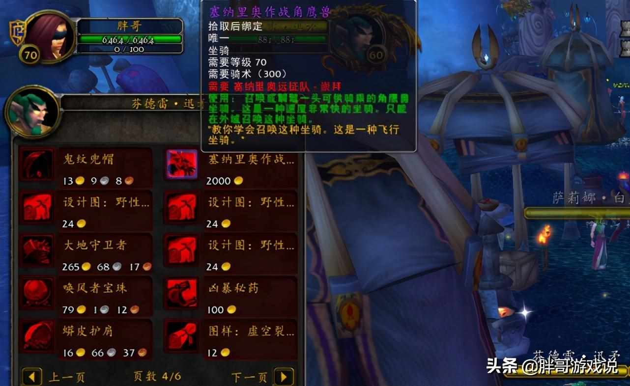 魔兽世界补充坐骑任务怎么做 补充坐骑任务攻略（魔兽怀旧服：TBC各类飞行坐骑获取方法，声望坐骑其实并不难拿）-第4张图片-拓城游